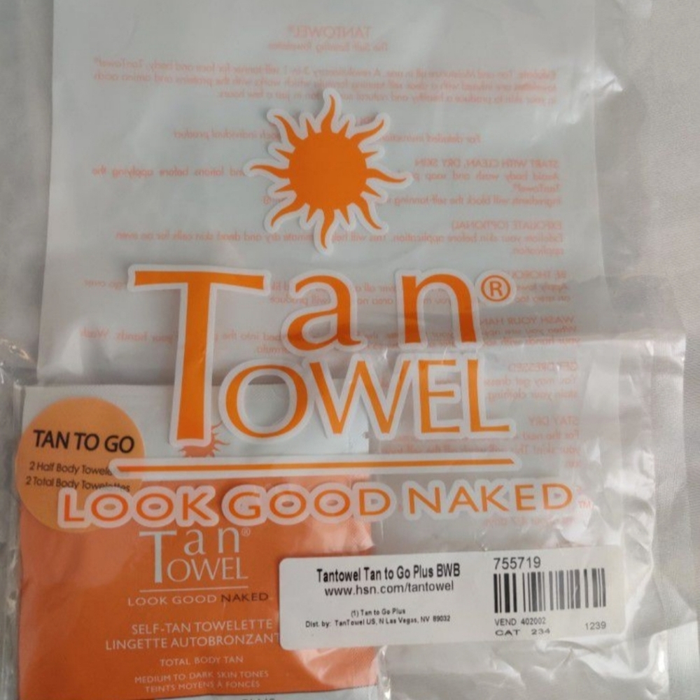 TanTowels self tanning towelettes